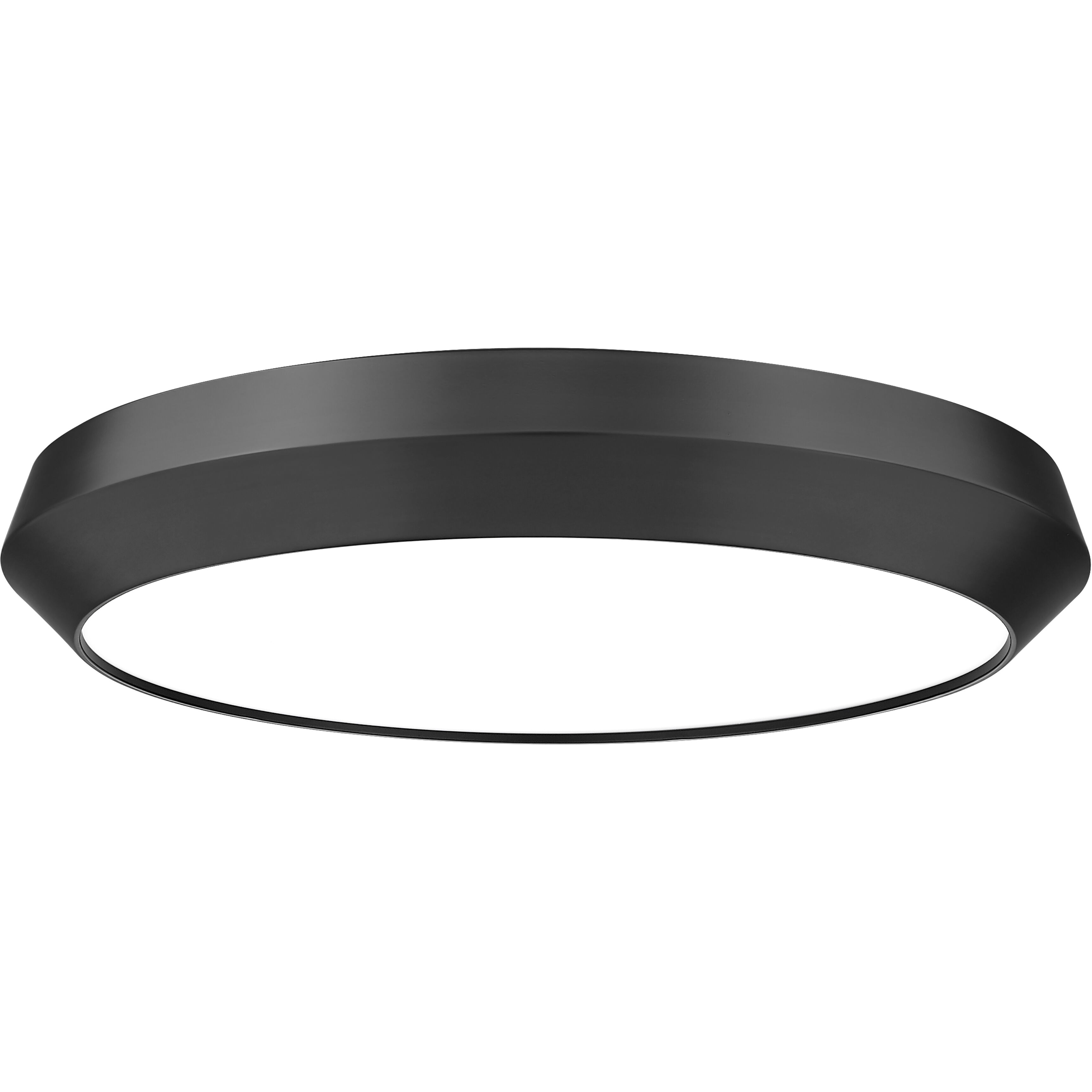 Quasars LED 20 inch Matte Black Flush Mount Ceiling Light