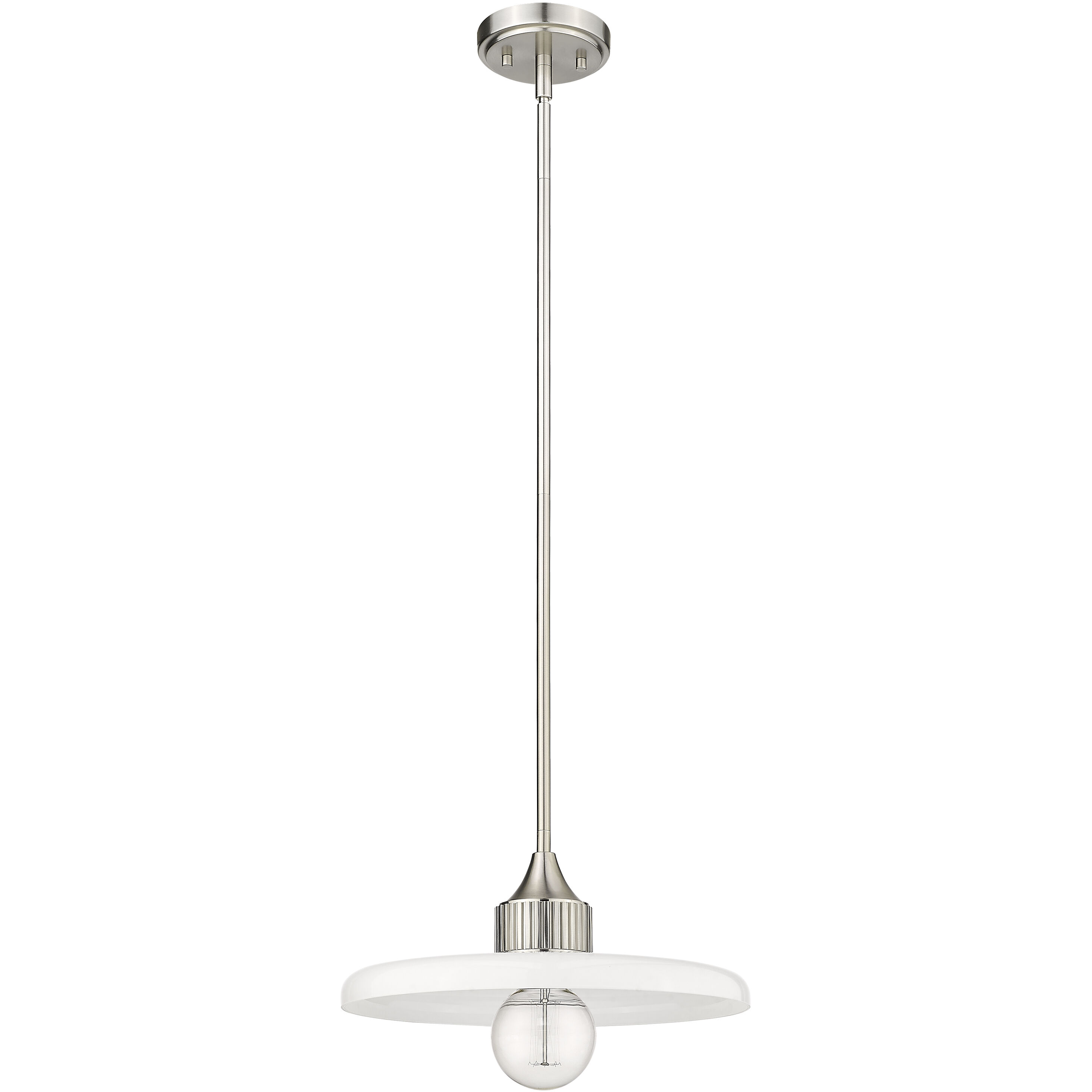 Paloma 1 Light 14 inch Brushed Nickel Pendant Ceiling Light