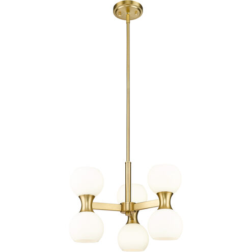 Artemis 6 Light 18 inch Modern Gold Chandelier Ceiling Light