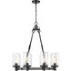 Tahoe 8 Light 29 inch Ashen Barnboard Outdoor Chandelier