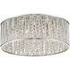 Terra 7 Light 19 inch Chrome Flush Mount Ceiling Light in 8.5