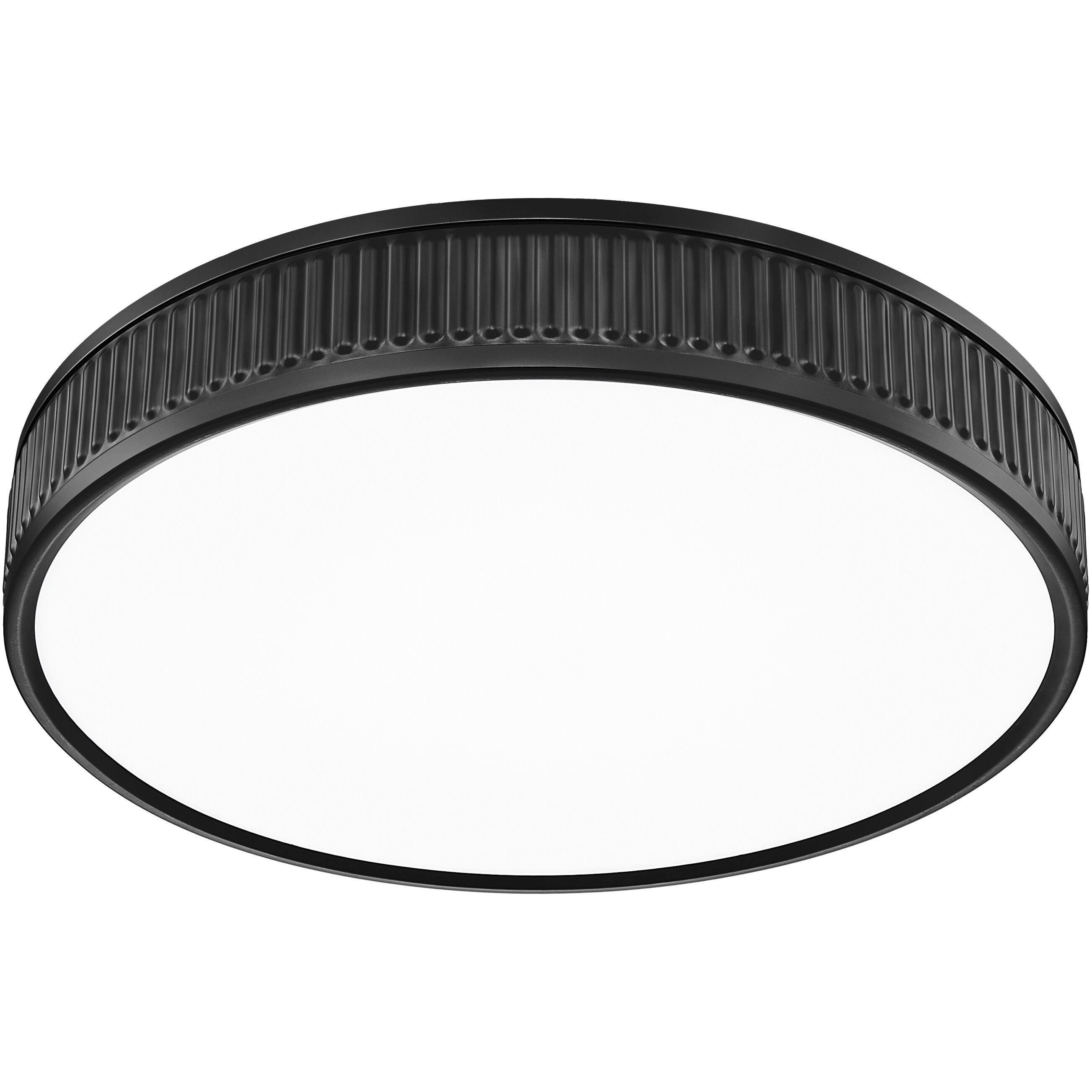Stari LED 16.75 inch Matte Black Flush Mount Ceiling Light