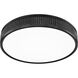 Stari LED 16.75 inch Matte Black Flush Mount Ceiling Light