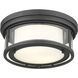 Willow 2 Light 12 inch Bronze Flush Mount Ceiling Light