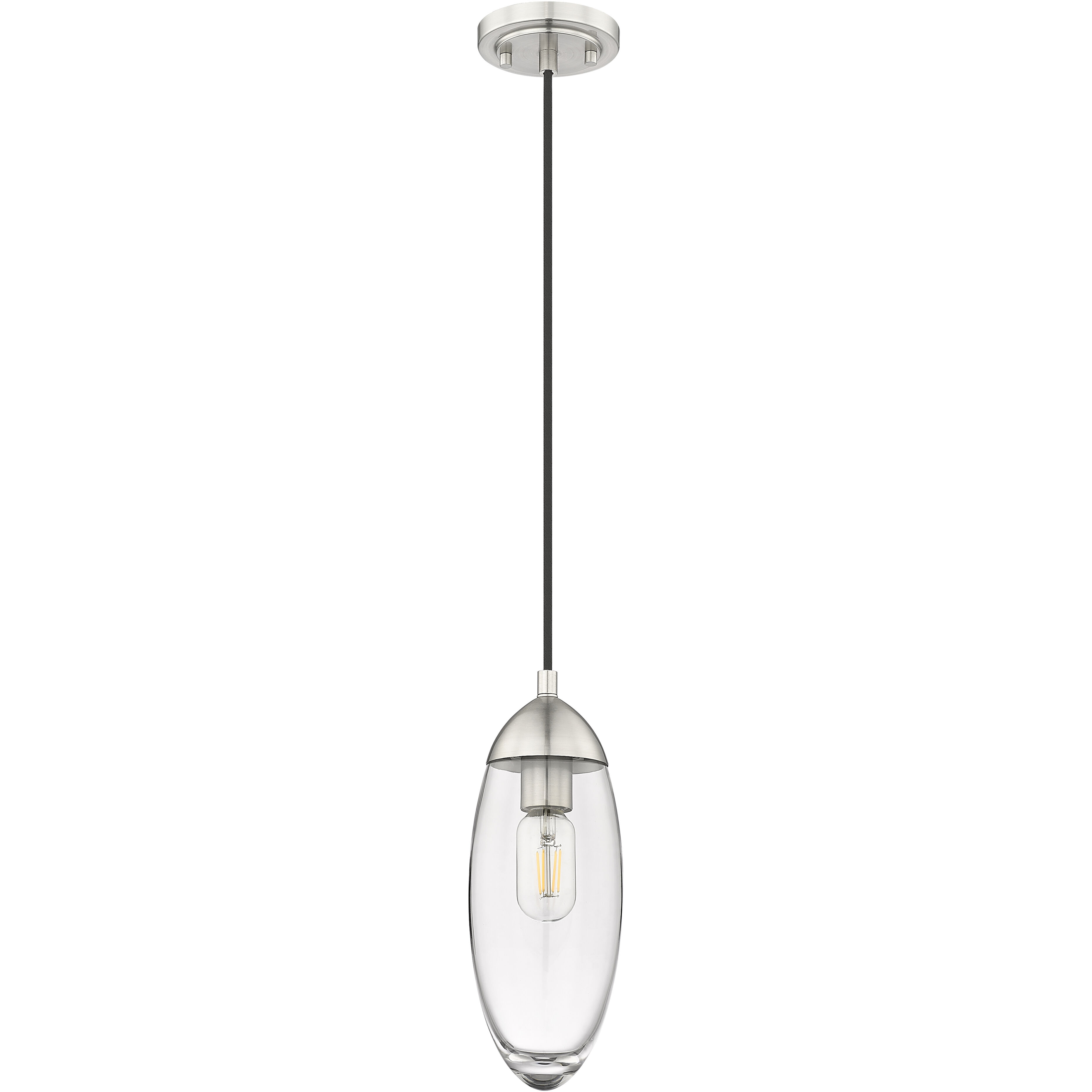 Arden 1 Light 4.5 inch Brushed Nickel Pendant Ceiling Light