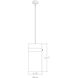 Fontaine 4 Light 13 inch Polished Nickel Pendant Ceiling Light