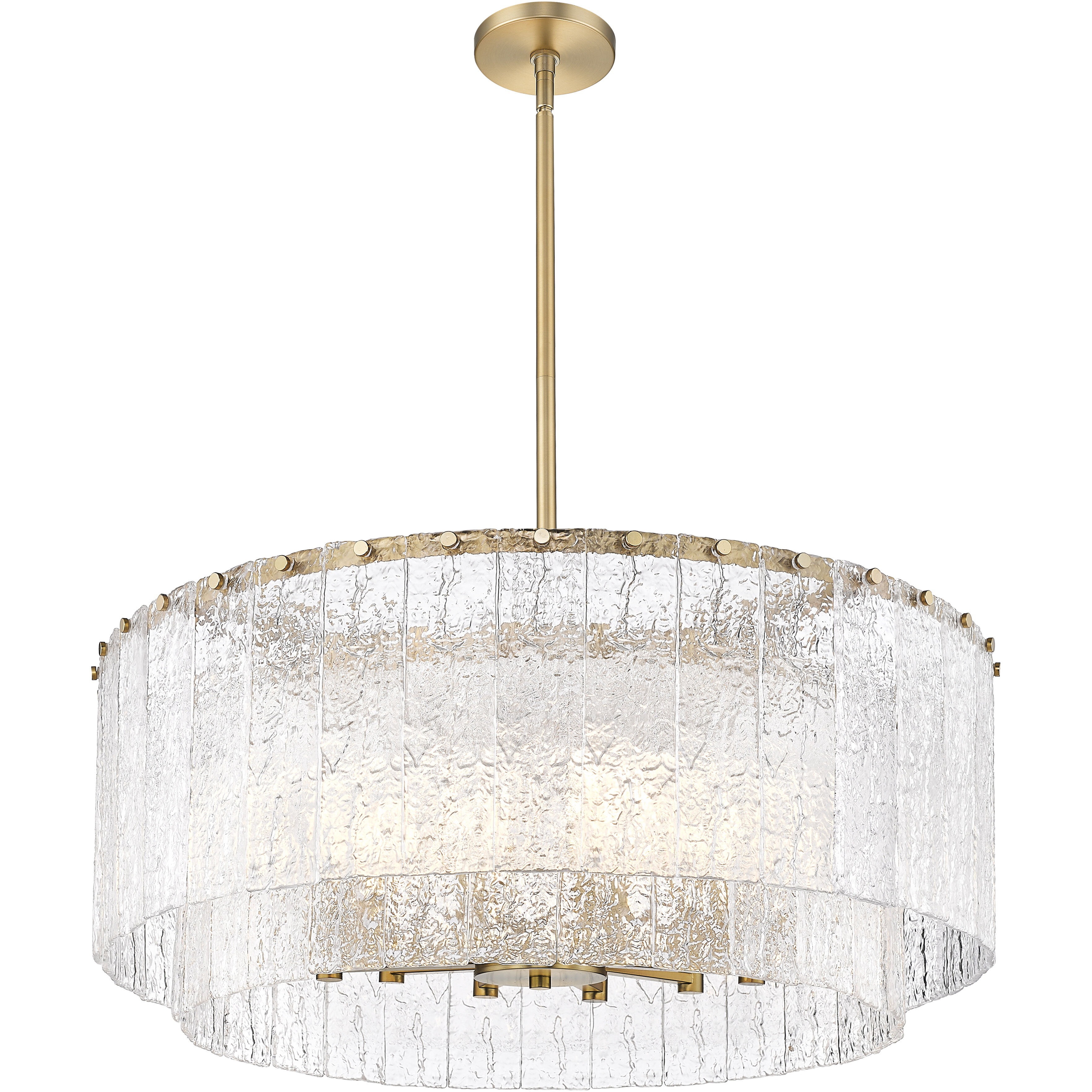 Glacier 12 Light 33 inch Modern Gold Pendant Ceiling Light
