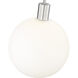 Margo 1 Light 13.75 inch Brushed Nickel Pendant Ceiling Light