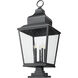 Raphael 5 Light 42.75 inch Sand Black Outdoor Pier Mounted Fixture in Soft Sand Black