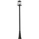 Broughton 2 Light 113.25 inch Black Outdoor Post Mounted Fixture