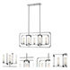 Aideen 5 Light 32 inch Chrome Linear Chandelier Ceiling Light