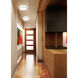 Ballord LED 12 inch Brushed Nickel Flush Mount Ceiling Light