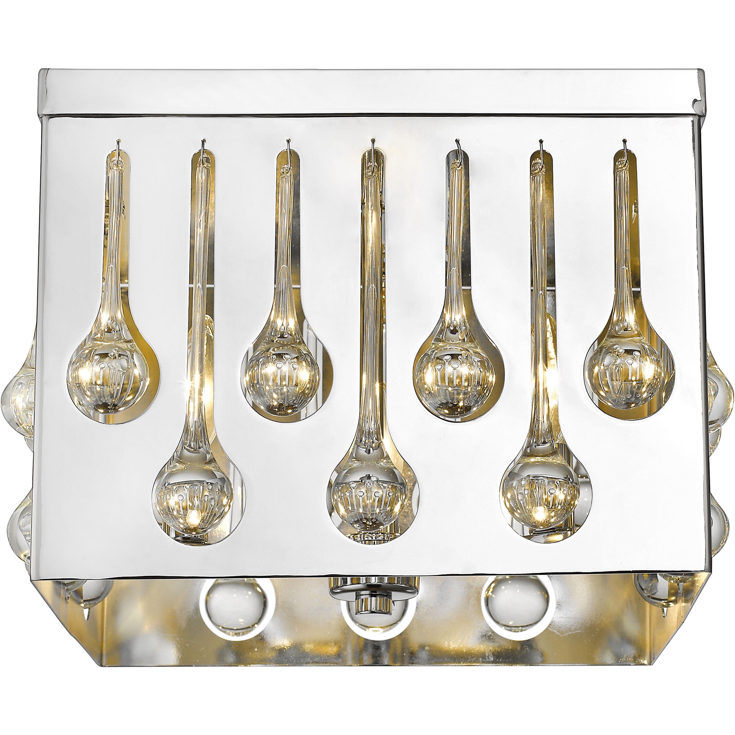 Oberon 4 Light 13.5 inch Chrome Flush Mount Ceiling Light