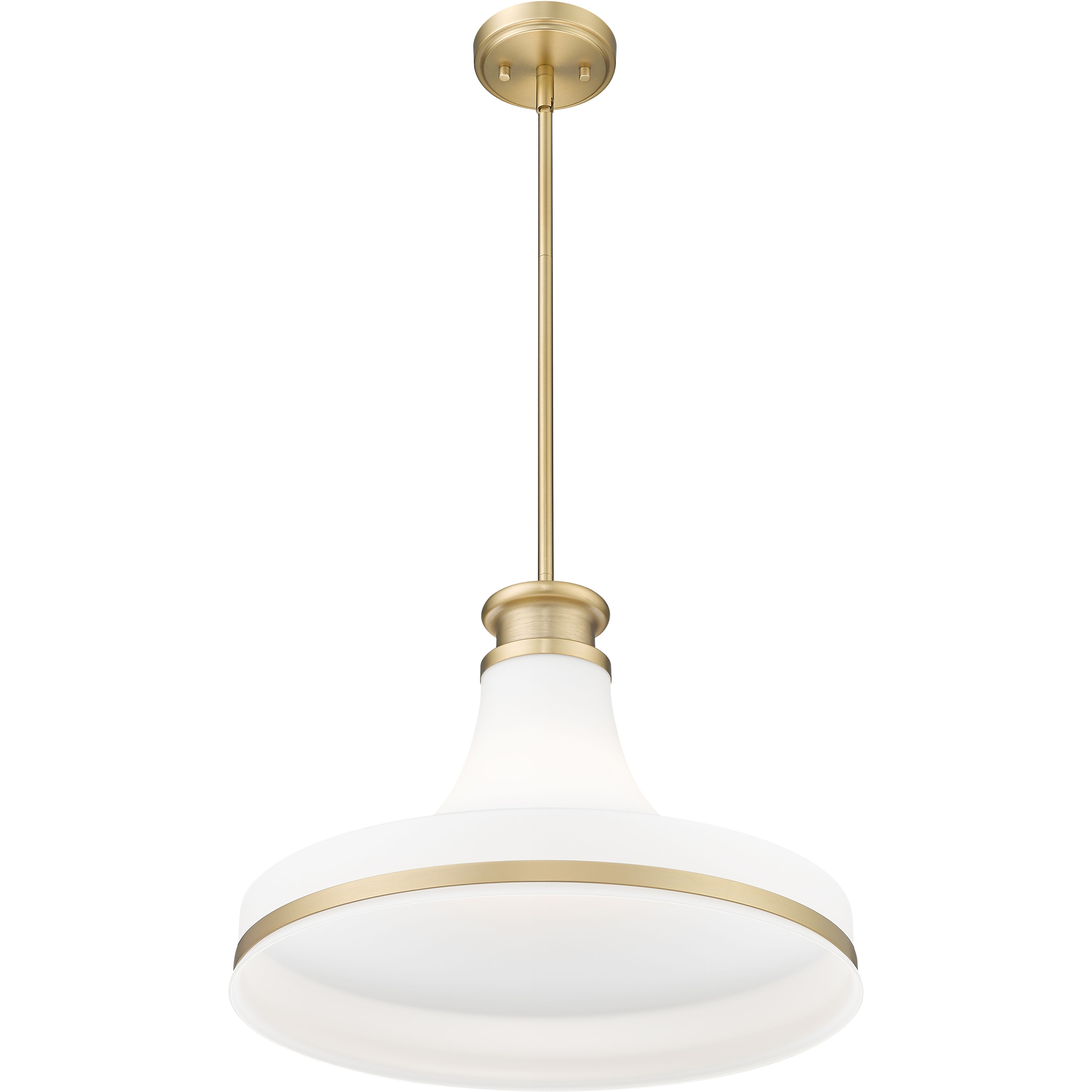Reznor 1 Light 18 inch Modern Gold Pendant Ceiling Light