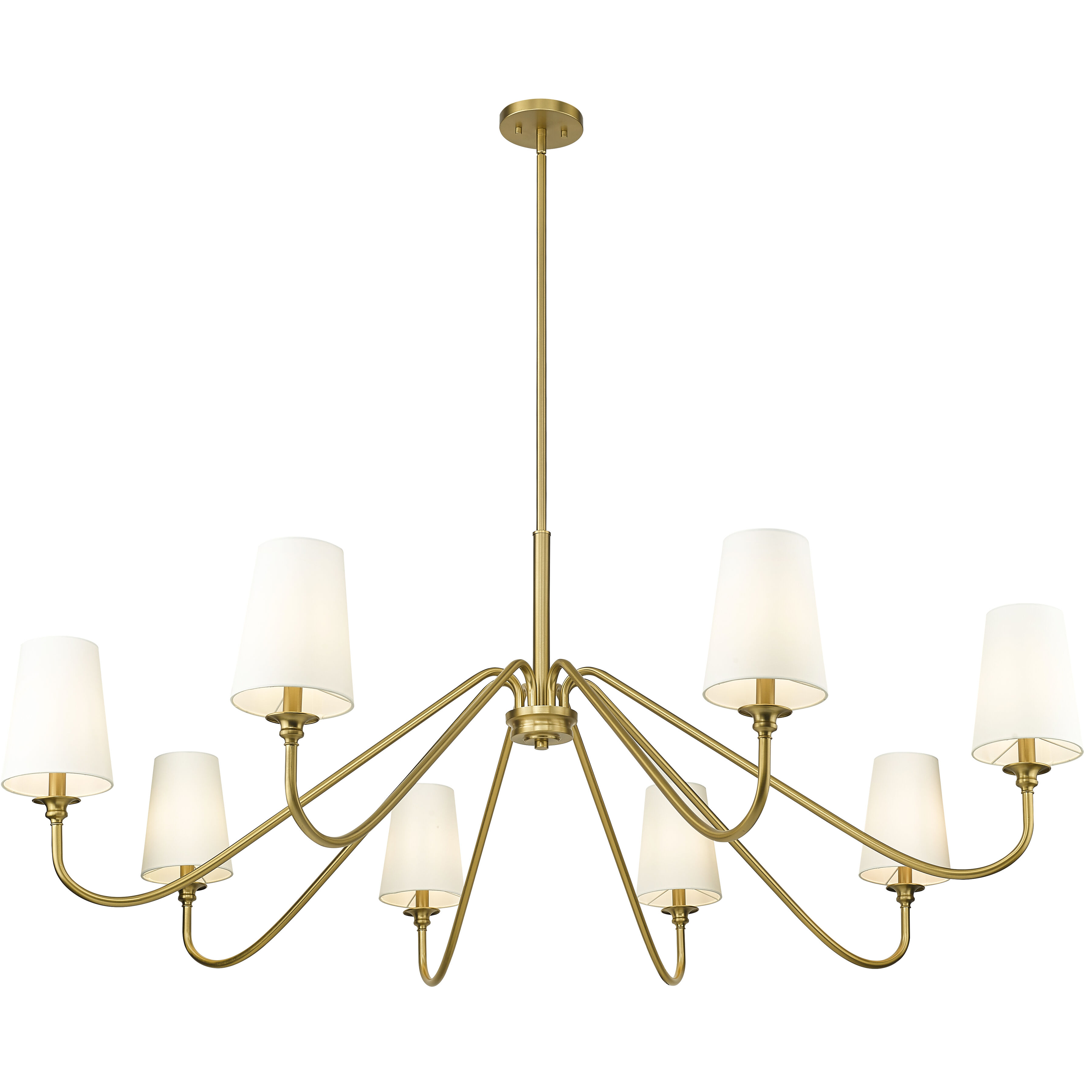 Gianna 8 Light 60.25 inch Modern Gold Chandelier Ceiling Light
