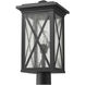 Brookside 1 Light 19.5 inch Black Outdoor Post Mount Fixture