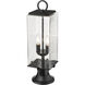 Sana 2 Light 22.25 inch Black Outdoor Pier Mounted Fixture