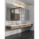 Sutton 5 Light 39.5 inch Brushed Nickel Vanity Wall Light
