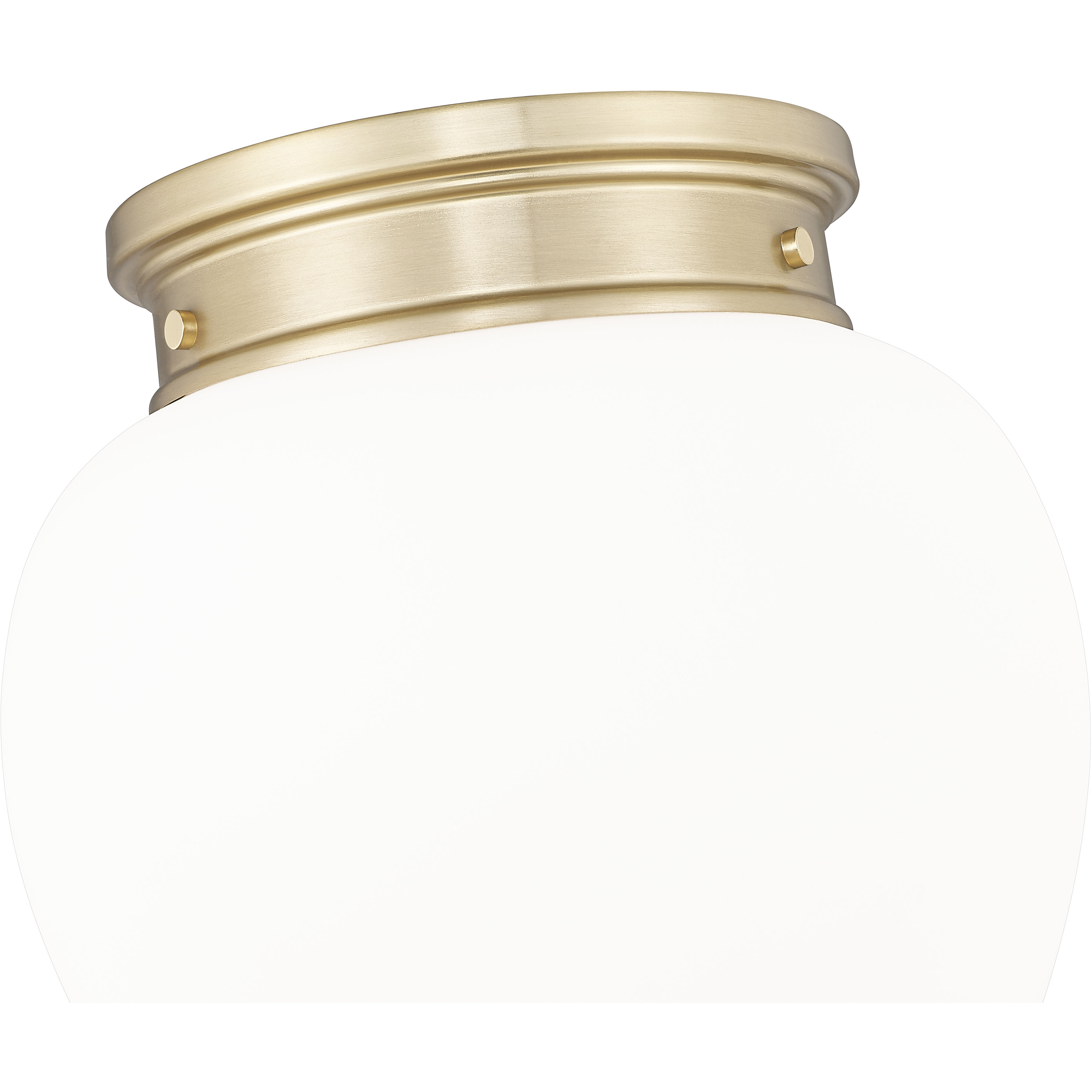 Gideon 1 Light 12.5 inch Modern Gold Flush Mount Ceiling Light