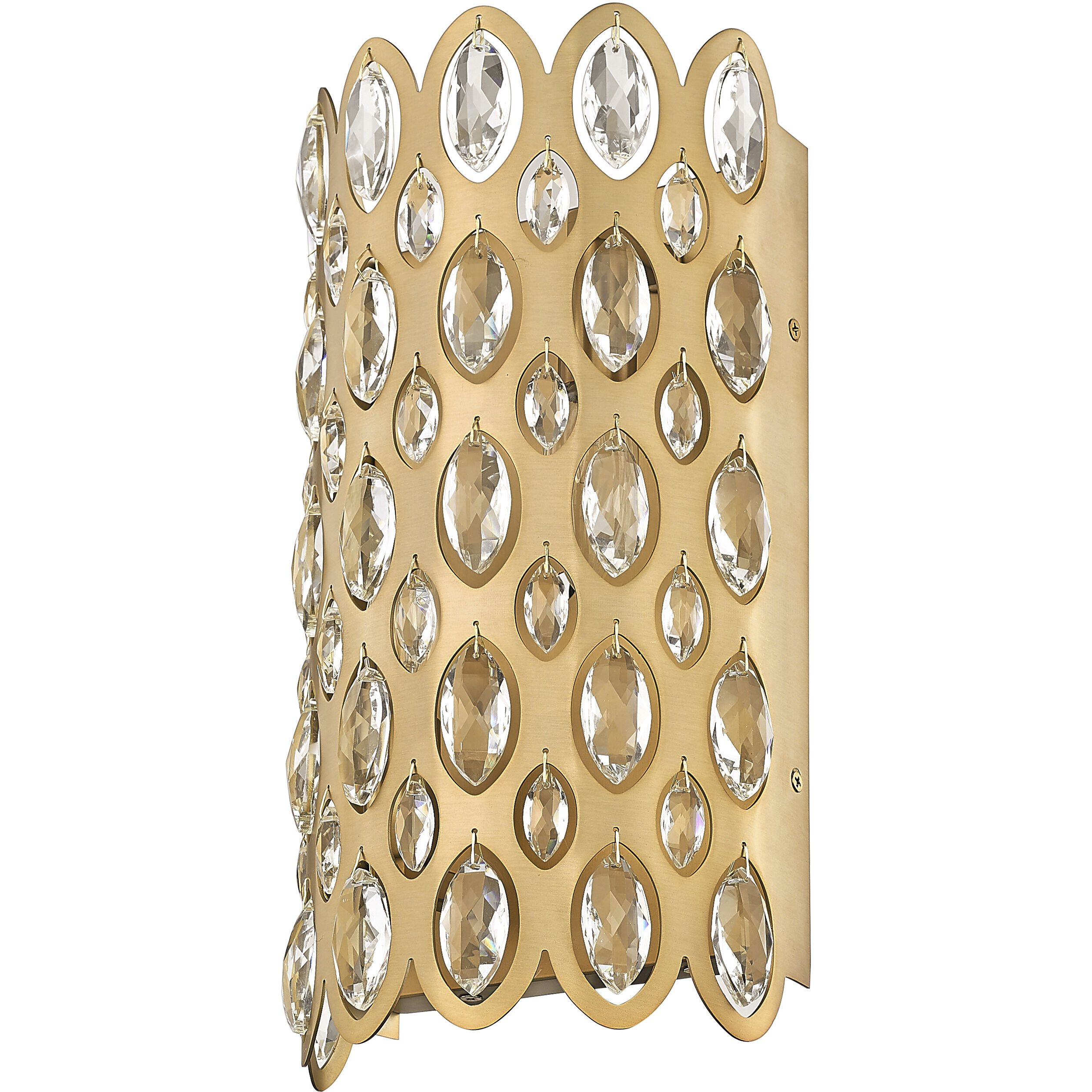 Dealey 2 Light 6.75 inch Heirloom Brass Wall Sconce Wall Light