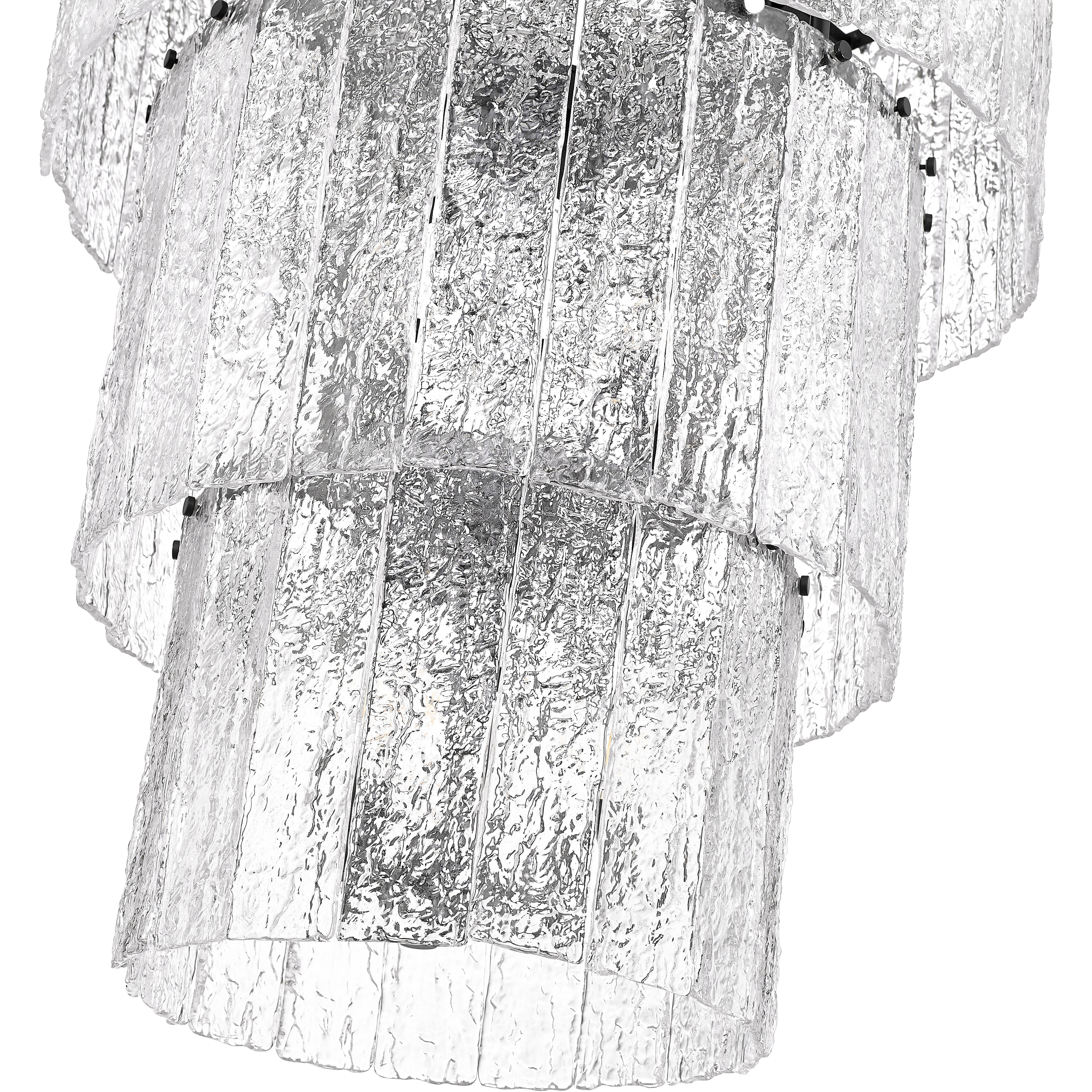 Glacier 12 Light 27.5 inch Matte Black Chandelier Ceiling Light