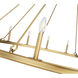 Barclay 16 Light 62 inch Rubbed Brass Chandelier Ceiling Light