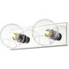 Marquee 2 Light 16 inch Chrome Wall Sconce Wall Light in 2.9