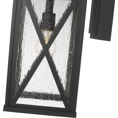 Brookside 1 Light 18.25 inch Black Outdoor Wall Light
