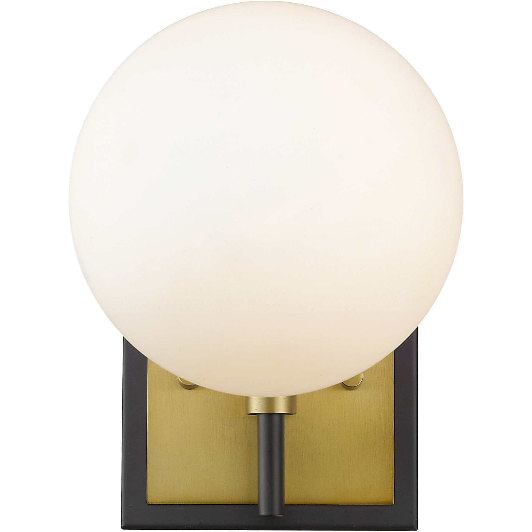 Parsons 1 Light 6 inch Matte Black and Olde Brass Wall Sconce Wall Light