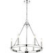 Barclay 6 Light 25 inch Polished Nickel Chandelier Ceiling Light