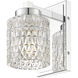 Jacqueline 1 Light 4.75 inch Chrome Wall Sconce Wall Light
