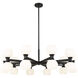 Artemis 20 Light 42 inch Matte Black Chandelier Ceiling Light