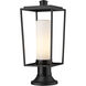 Sheridan 1 Light 19.5 inch Black Outdoor Pier Mounted Fixture