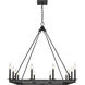 Barclay 12 Light 34 inch Matte Black Chandelier Ceiling Light