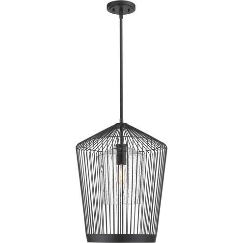 Lido 1 Light 18.5 inch Matte Black Pendant Ceiling Light