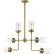 Calliope 6 Light 41.5 inch Foundry Brass Chandelier Ceiling Light