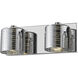 Sempter LED 12.5 inch Chrome Vanity Wall Light in 1.76, Chrome Glass