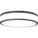 Ballord LED 16 inch Matte Black Flush Mount Ceiling Light