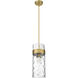 Fontaine 3 Light 9 inch Rubbed Brass Pendant Ceiling Light