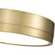 Algar LED 12 inch Modern Gold Flush Mount Ceiling Light