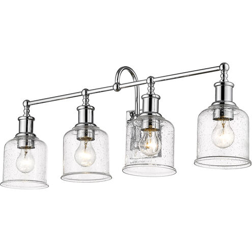 Bryant 4 Light 32 inch Chrome Vanity Wall Light