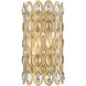 Dealey 2 Light 6.75 inch Heirloom Brass Wall Sconce Wall Light