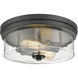 Bohin 2 Light 13 inch Matte Black Flush Mount Ceiling Light
