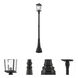 Beacon 2 Light 91.25 inch Black Outdoor Post Mounted Fixture