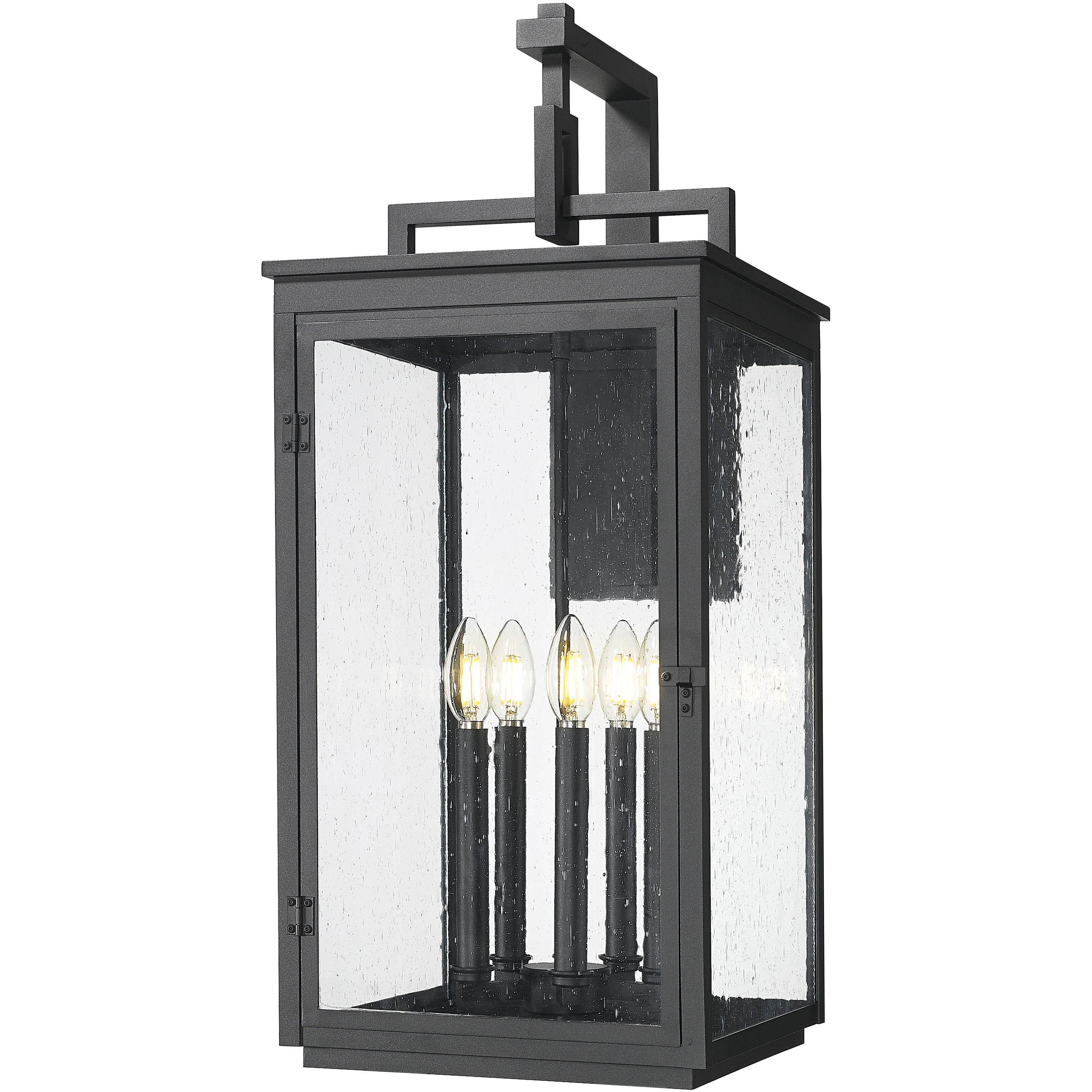 Hartwell 5 Light 28.5 inch Sand Black Outdoor Wall Light