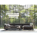 Cayden 23 Light 54 inch Matte Black Linear Chandelier Ceiling Light