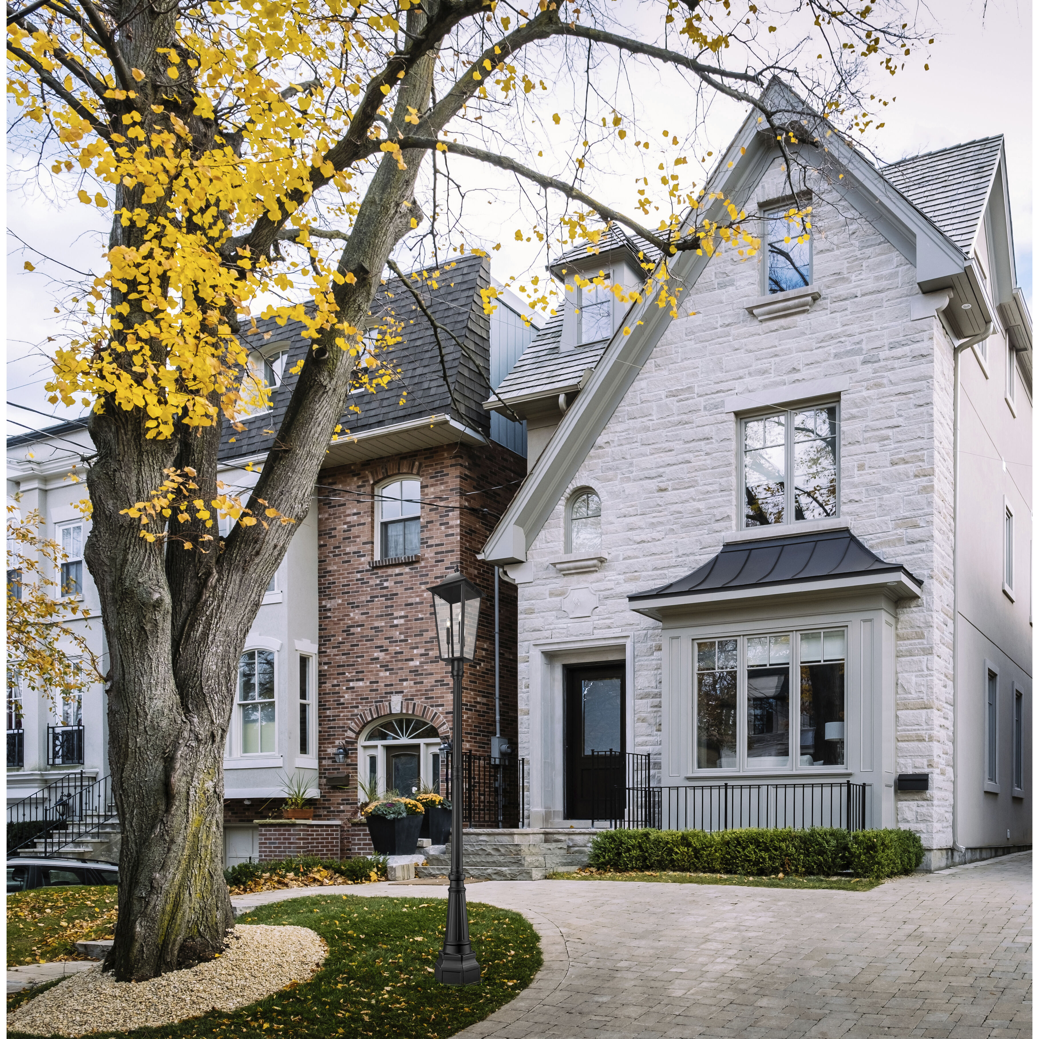 Gannon 3 Light 113.5 inch Black Outdoor Post Mounted Fixture in G9