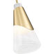 Aimie 1 Light 6 inch Modern Gold Pendant Ceiling Light