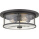 Savannah 3 Light 15.75 inch Bronze Flush Mount Ceiling Light