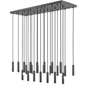 Stari Linear Chandelier Ceiling Light in Matte Black